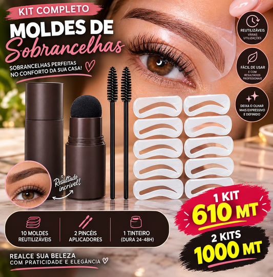 Kit de moldes para sobrancelhas