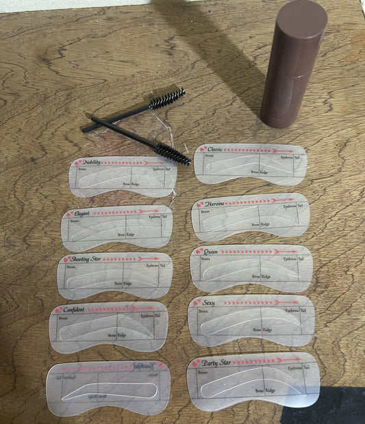 Kit de moldes para sobrancelhas